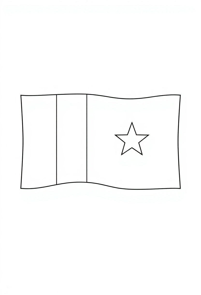 Vietnamese Flag coloring pages