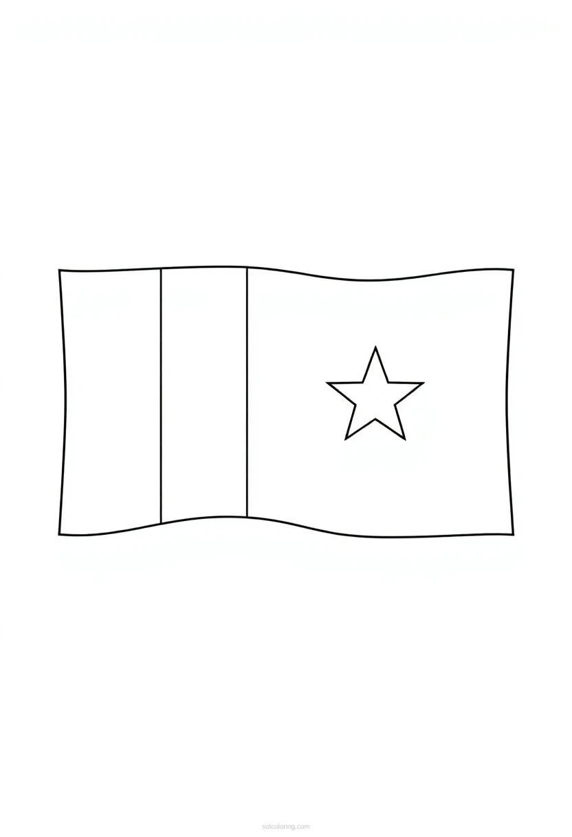 Vietnamese Flag coloring pages