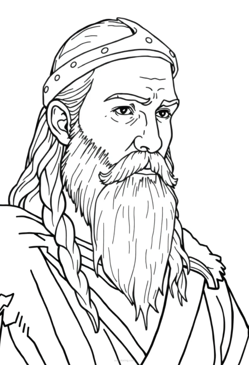 Viking Chibi coloring pages