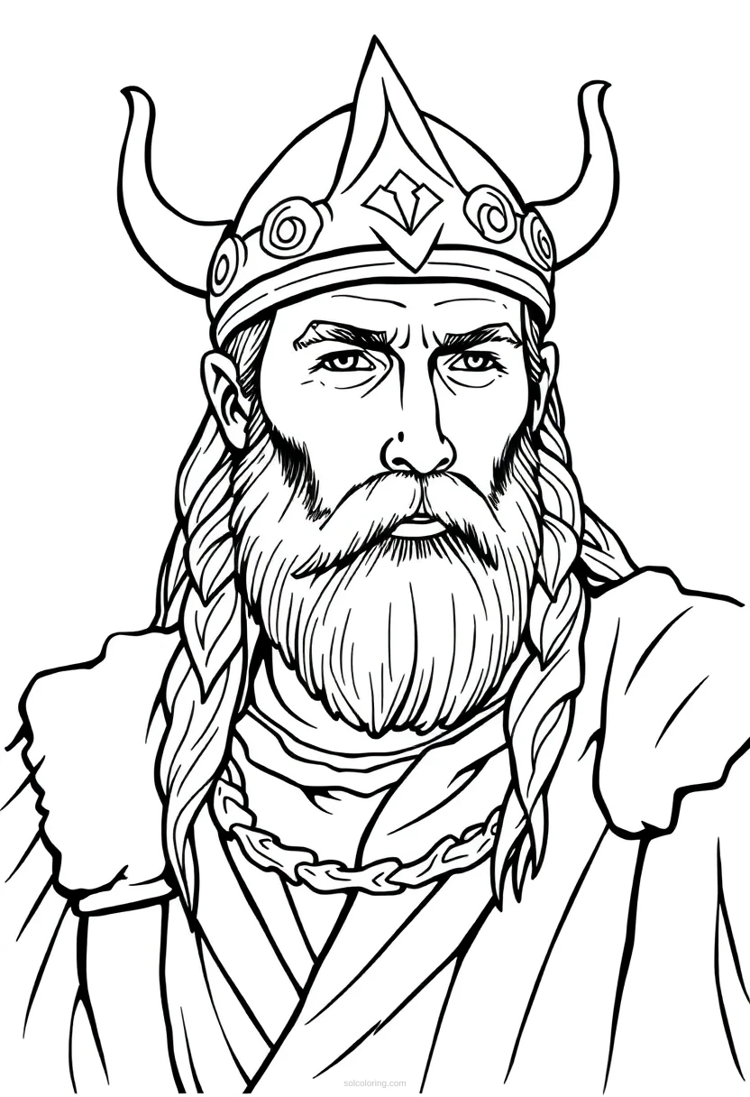 Viking Detailed coloring pages