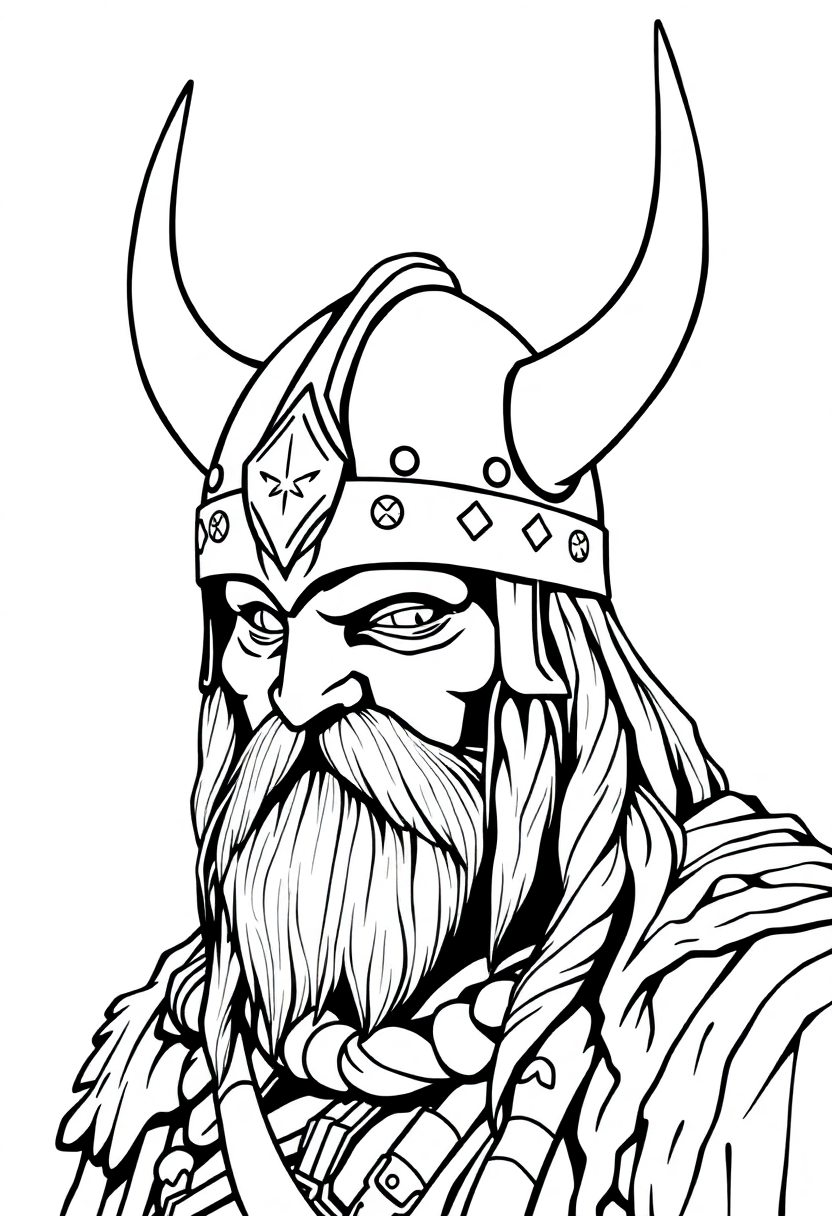 Viking Helmet coloring pages