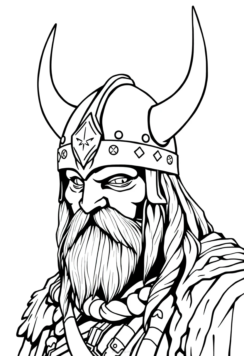 Viking Helmet coloring pages