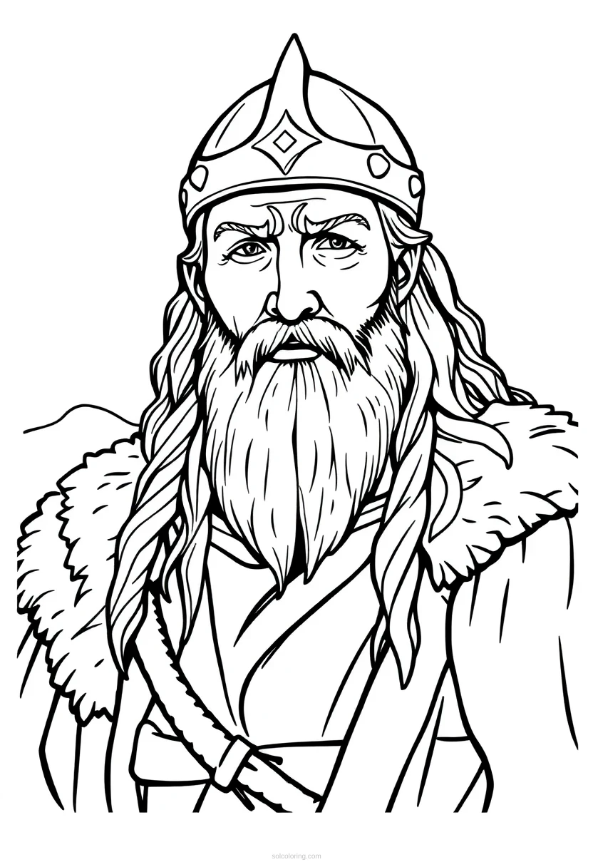 Viking Mandala coloring pages