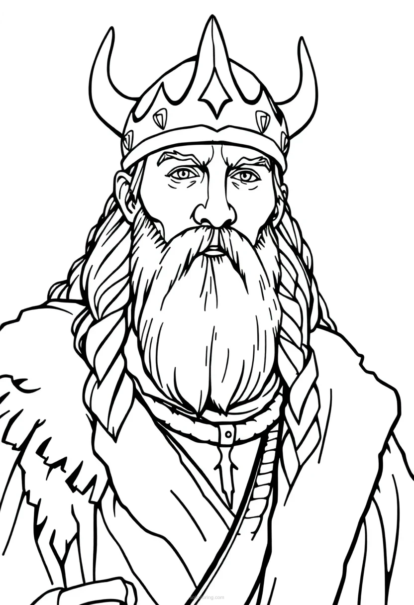Viking Realistic coloring pages