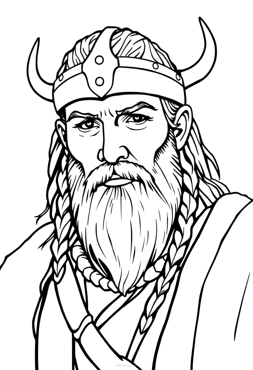 Viking Simple coloring pages