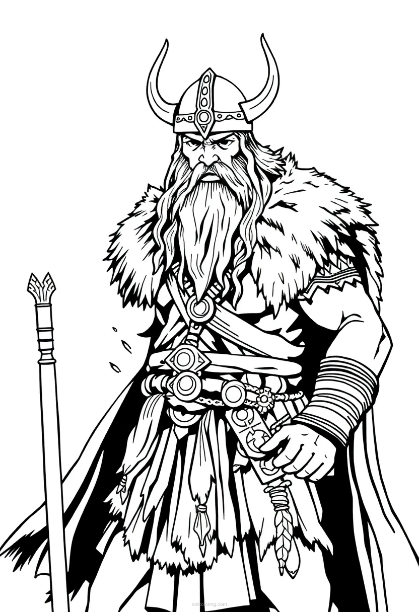 Viking Warrior coloring pages
