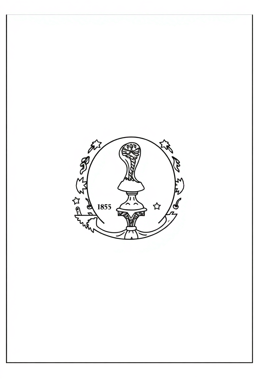 Virginia State Flag coloring page, free printable
