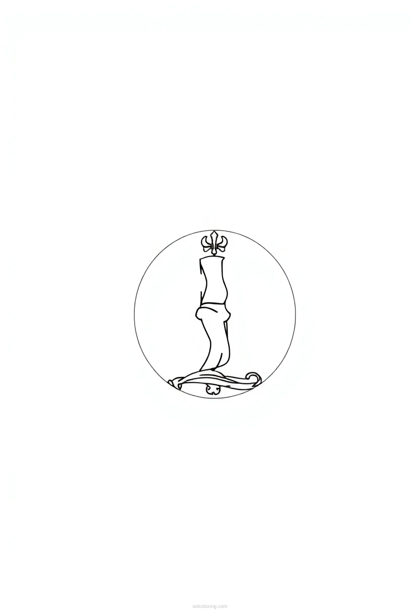 Virginia State Flag coloring page for kids