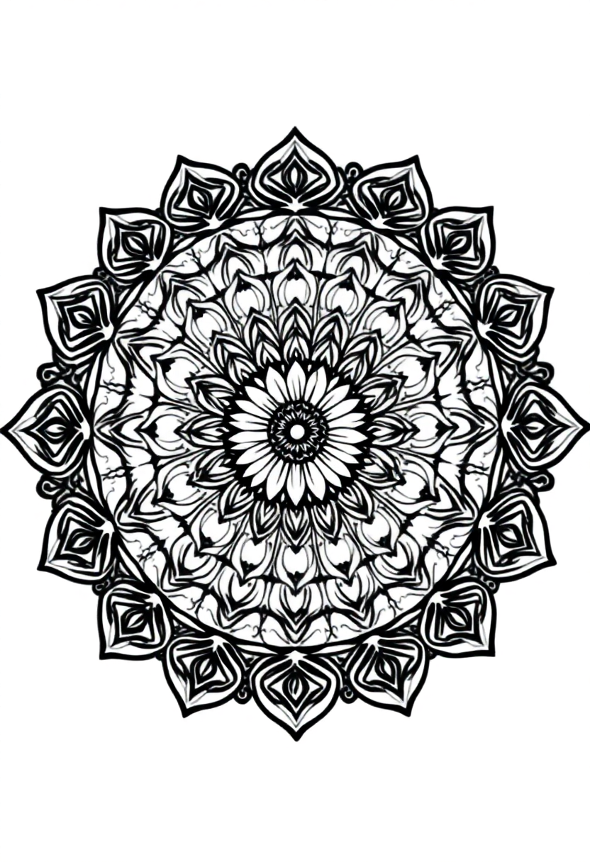 Volcano coloring page, free printable