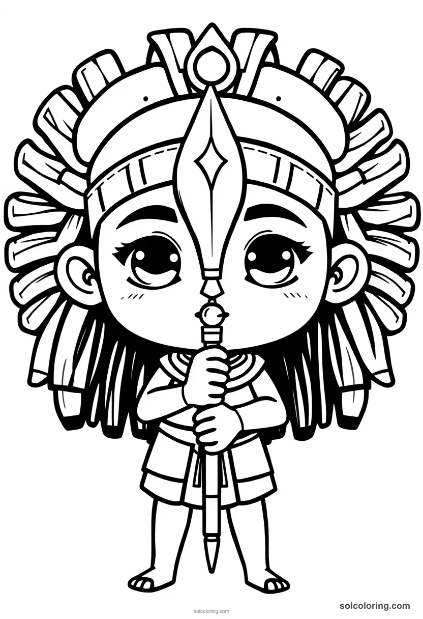 Chibi Was Scepter chibi coloring page for kids
