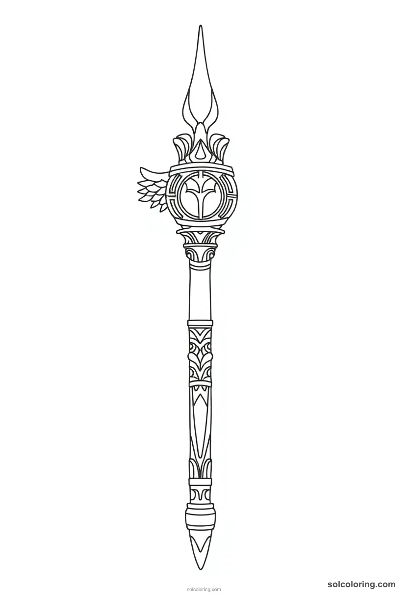 Was Scepter detailed coloring page for kids