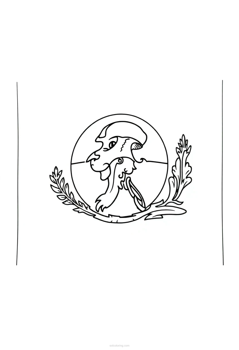 Washington State Flag coloring page for kids