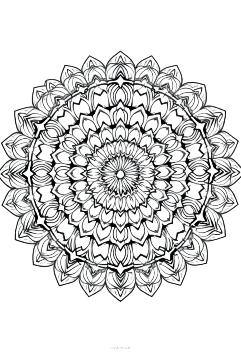 Waterfall coloring page for kids