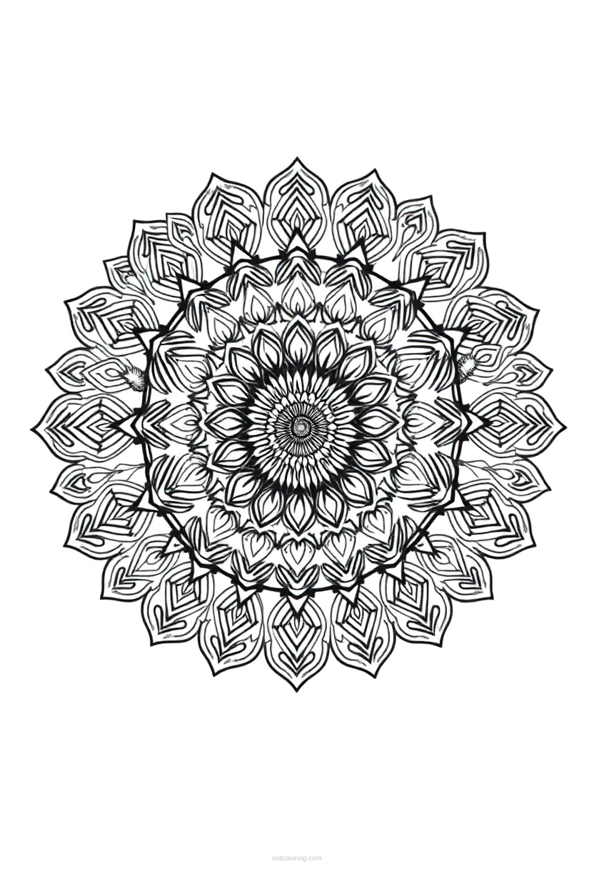 Waterfall coloring page for kids
