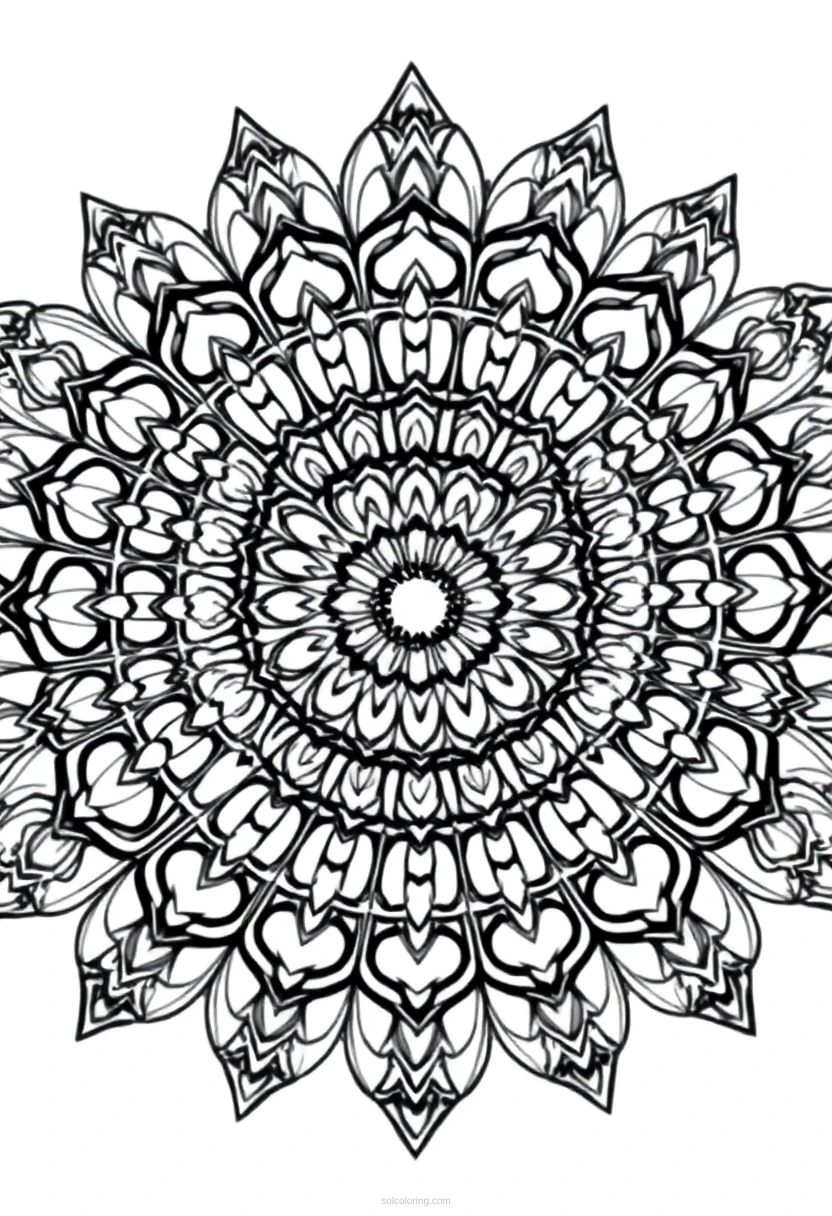 Waterfall coloring page for kids