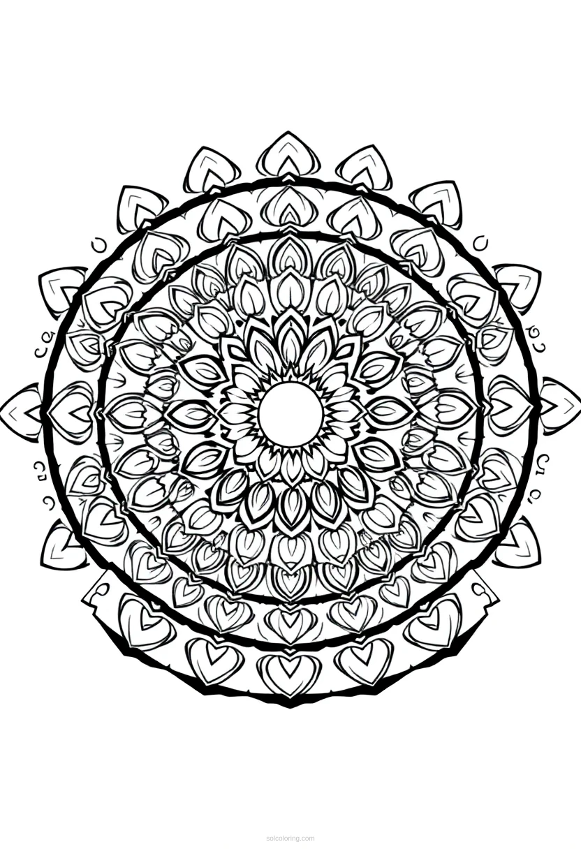 Waterfall coloring page for kids