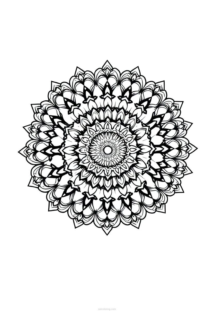 Waterfall coloring page for kids