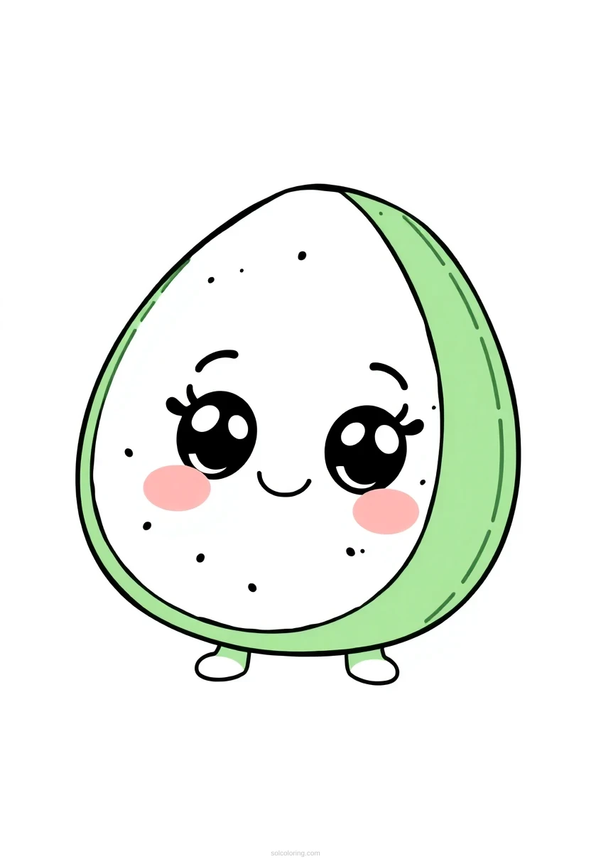 Watermelon Wedge coloring page for kids