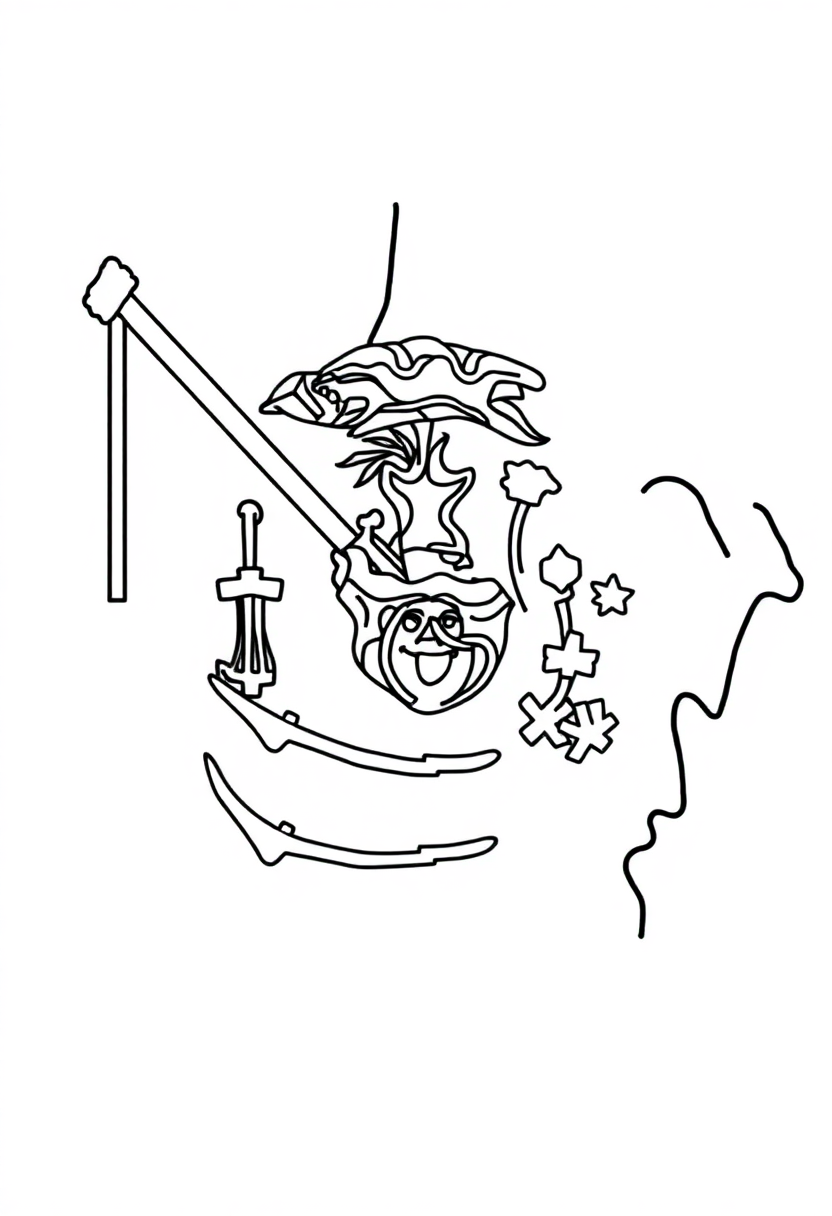 West Virginia State Flag coloring page, free printable