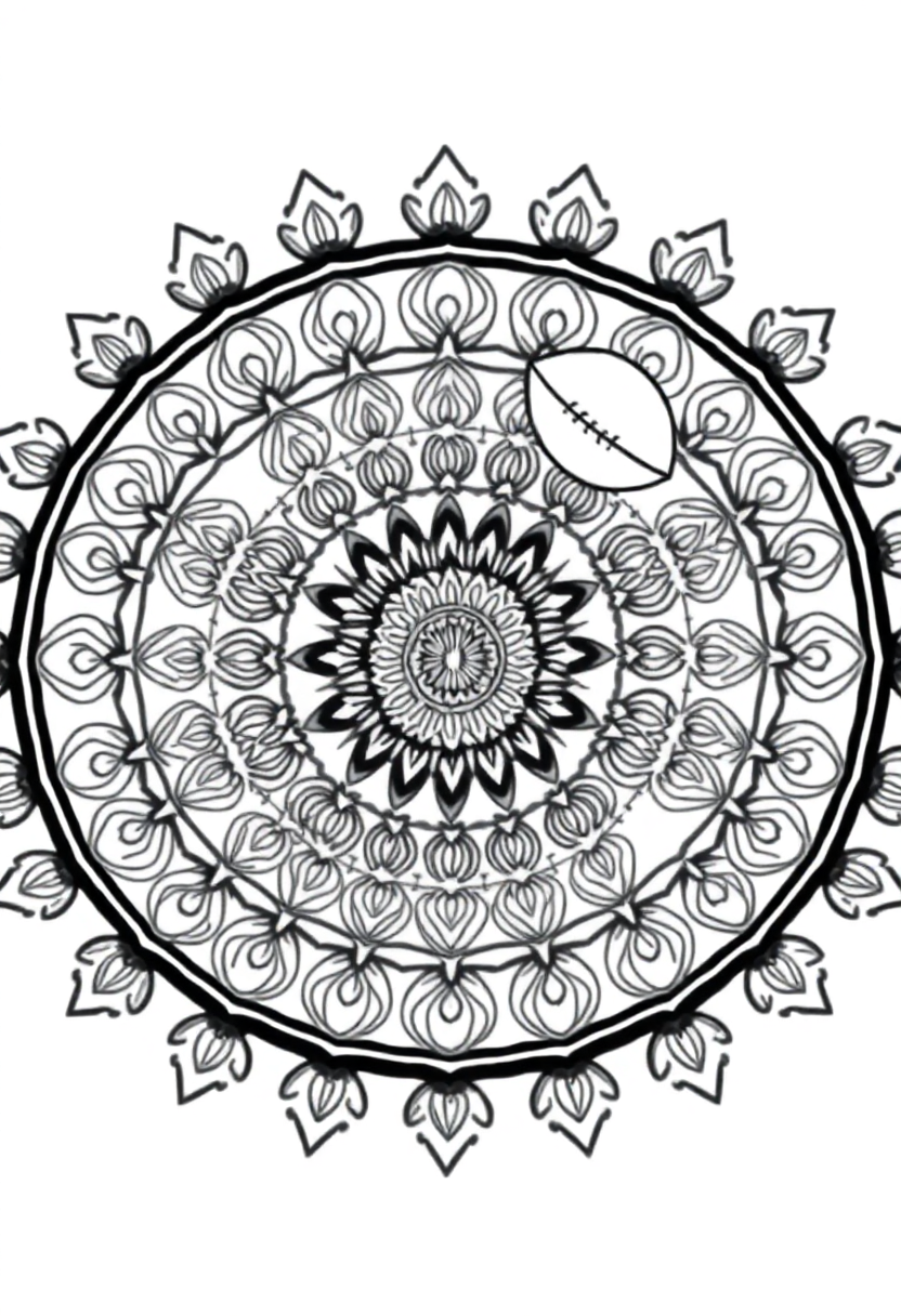 Wide Receiver Catching coloring page, free printable