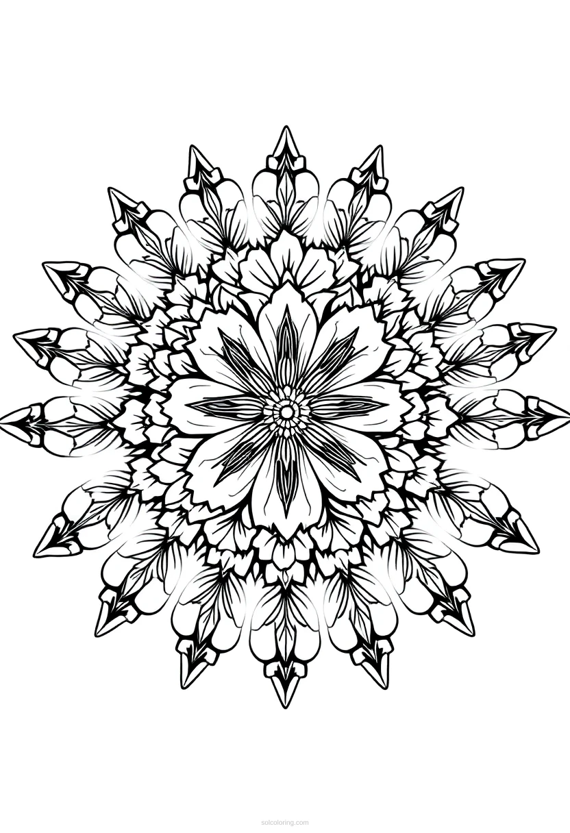 Wildflower Bouquet coloring page for kids