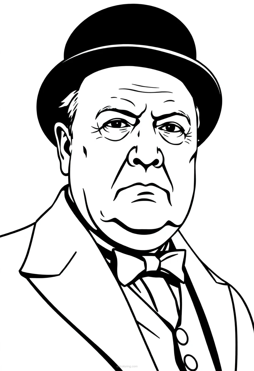 Winston Churchill coloring pages