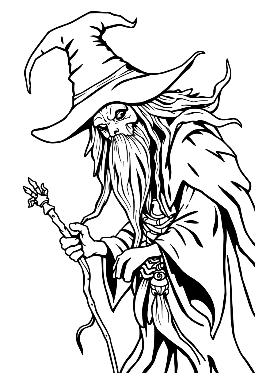 Witch Doctor coloring page for kids