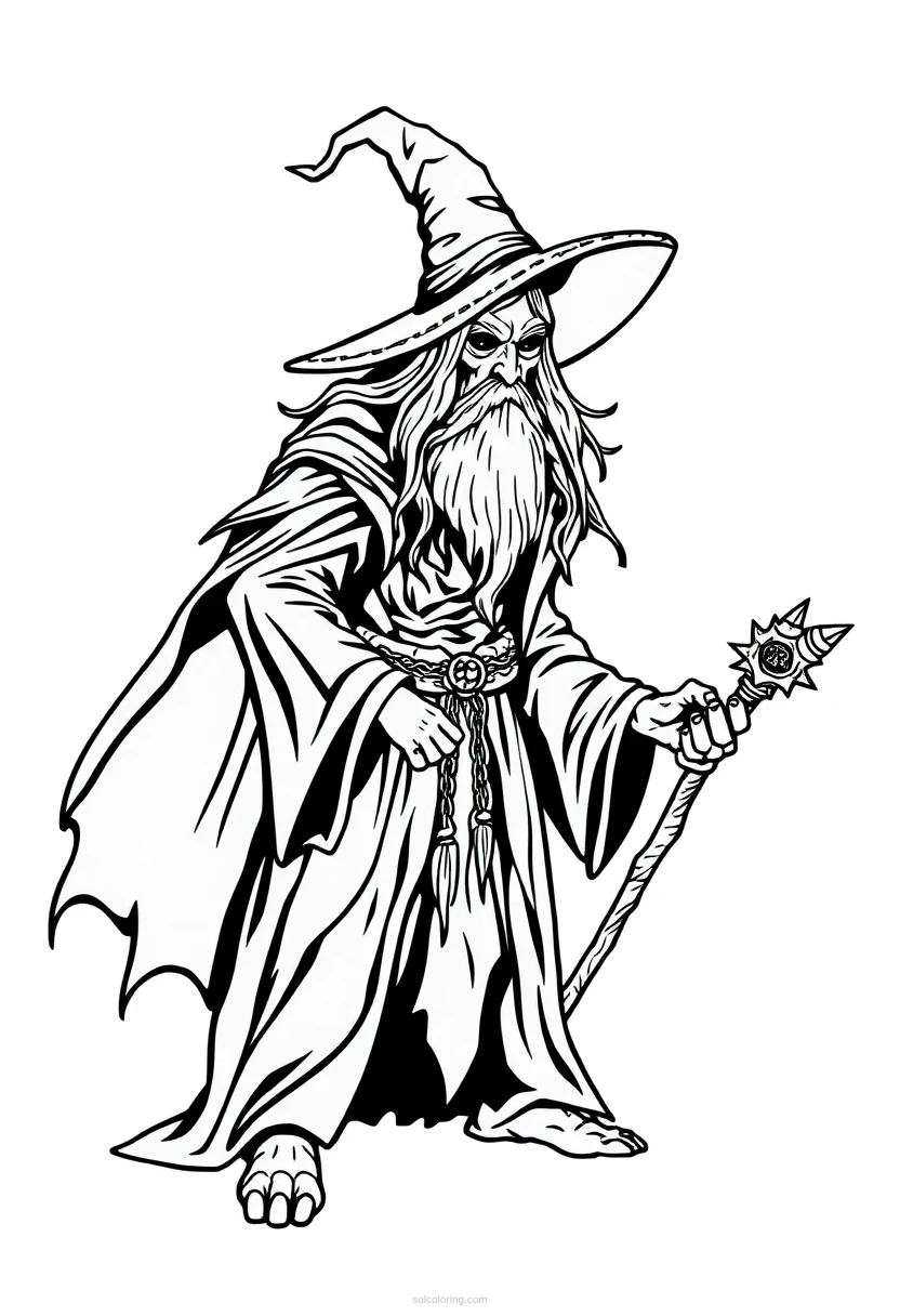 Witch Doctor coloring page for kids