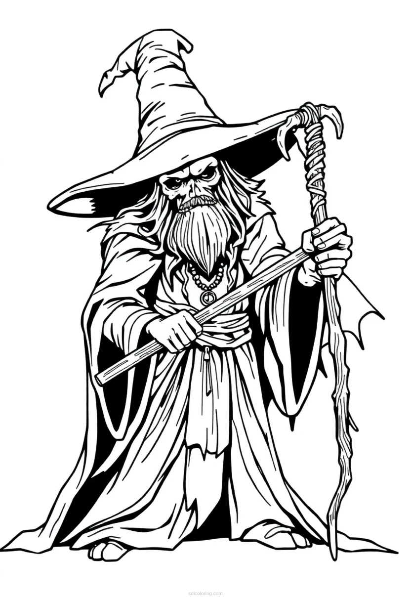 Witch Doctor coloring page for kids