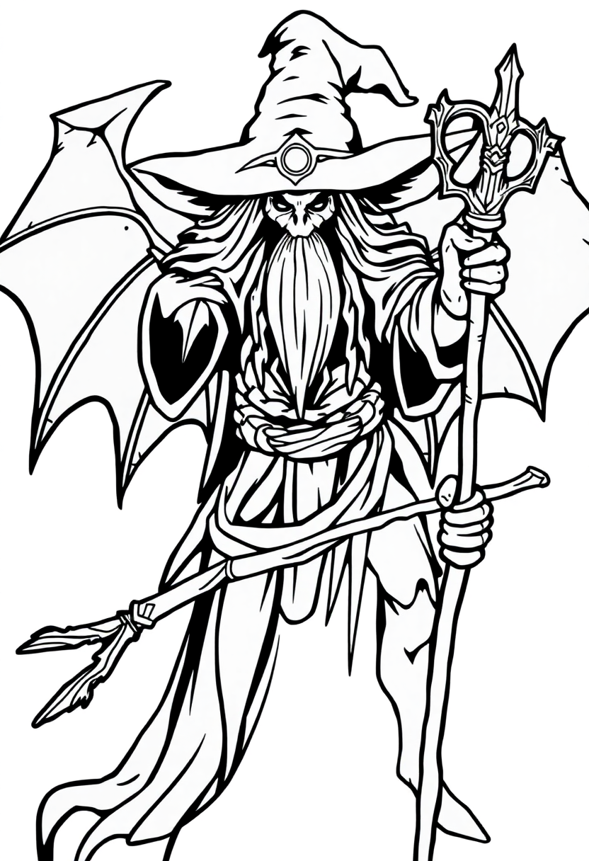 Witch Doctor coloring page, free printable