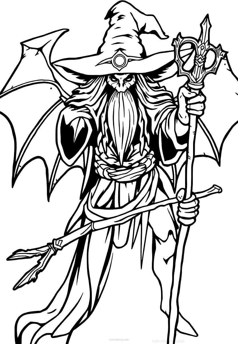 Witch Doctor coloring page for kids
