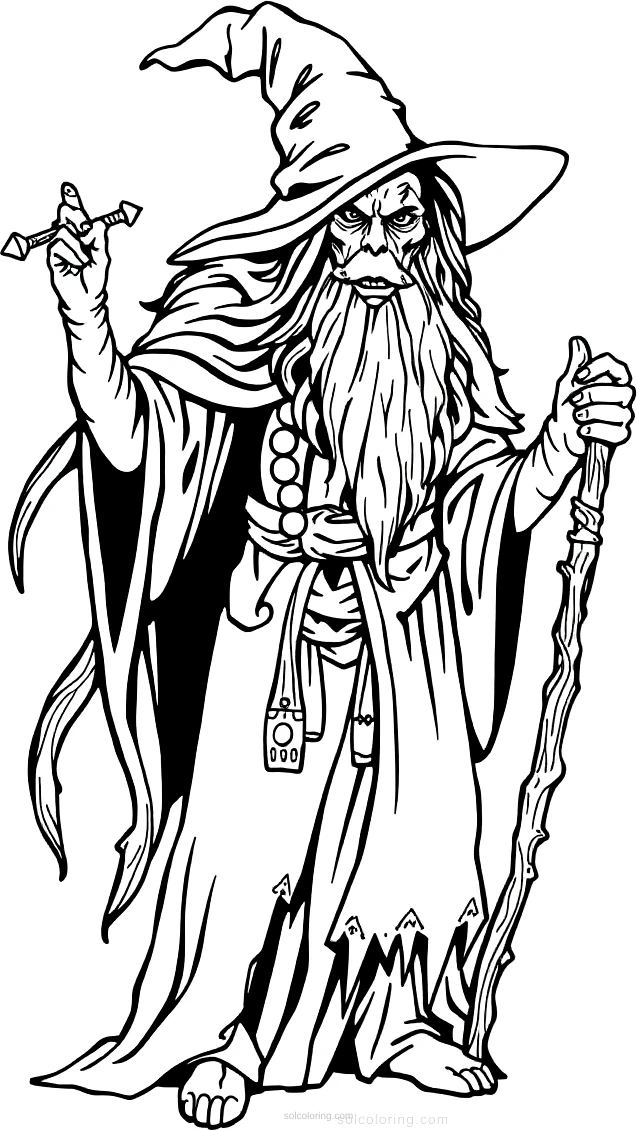 Witch Doctor coloring page for kids