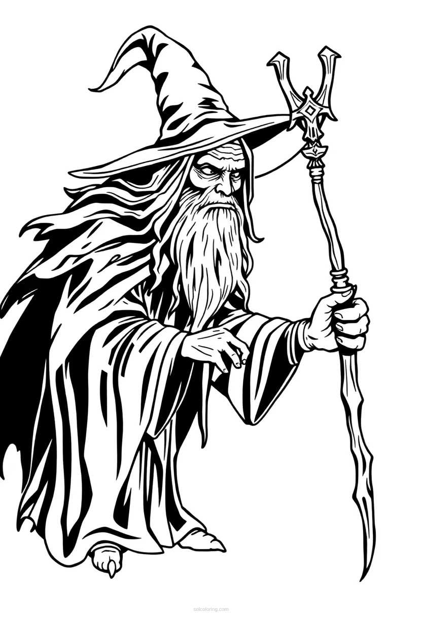 Witch Doctor coloring page for kids
