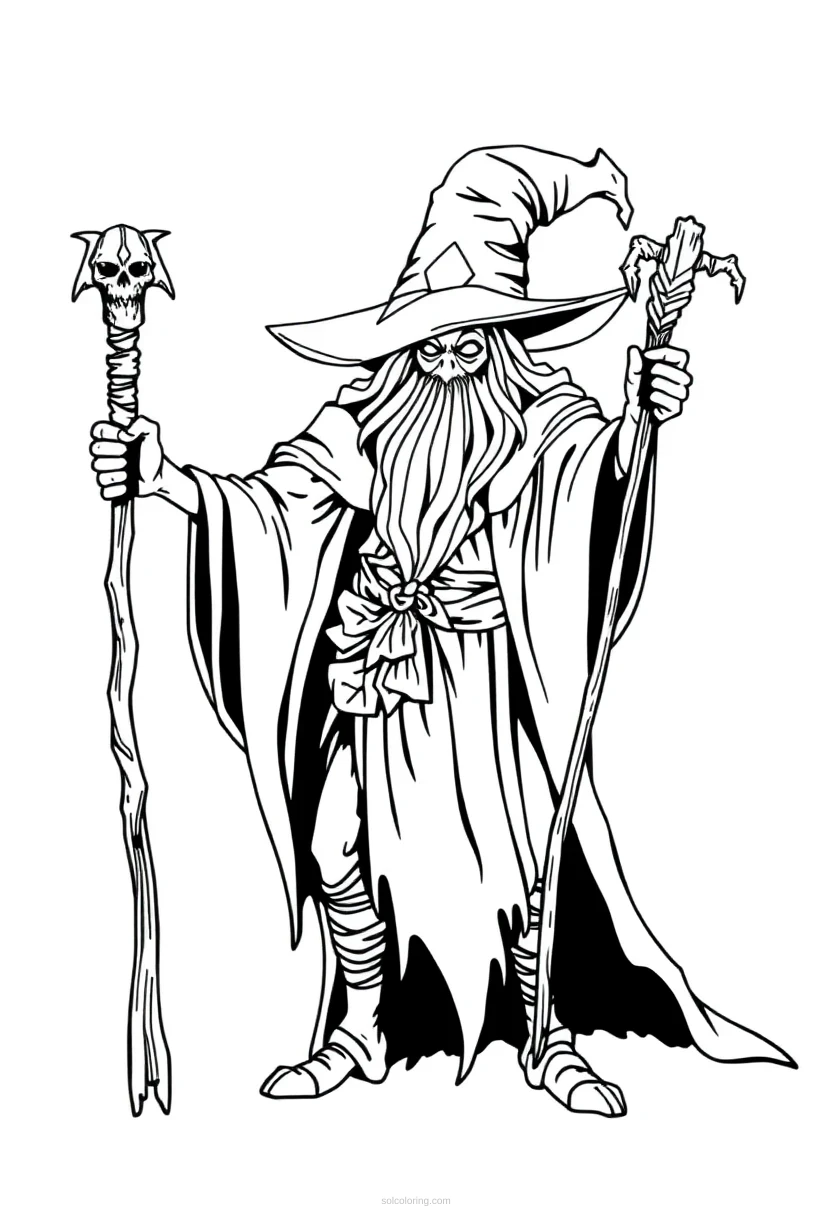 Witch Doctor coloring page for kids
