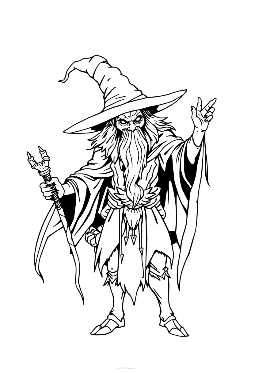 Witch Doctor coloring page for kids