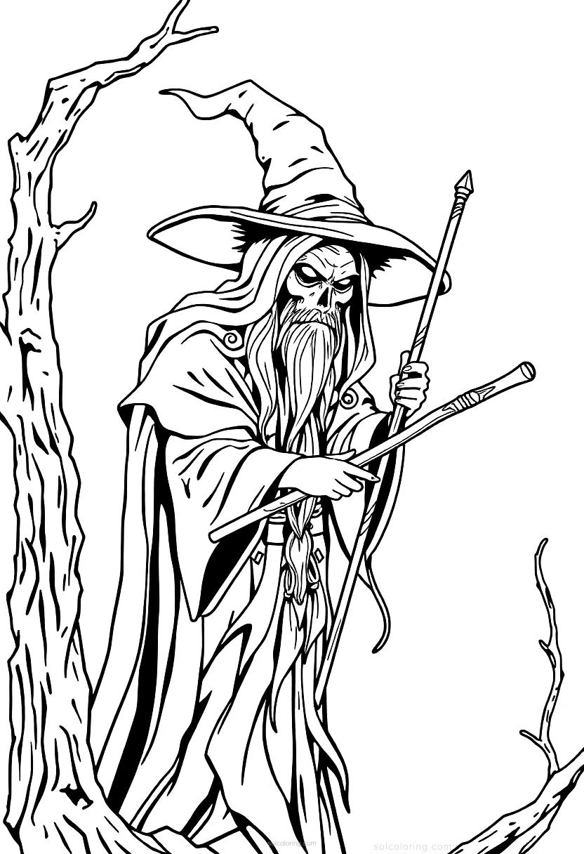 Witch Doctor coloring page for kids