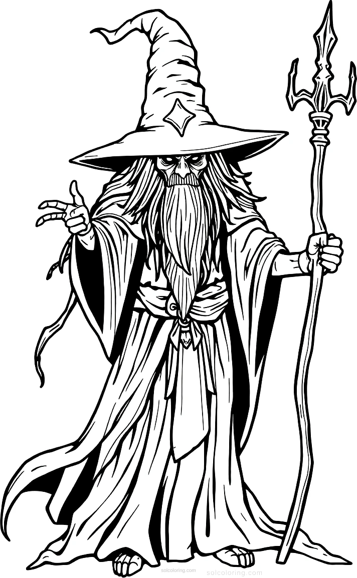 Witch Doctor coloring page for kids