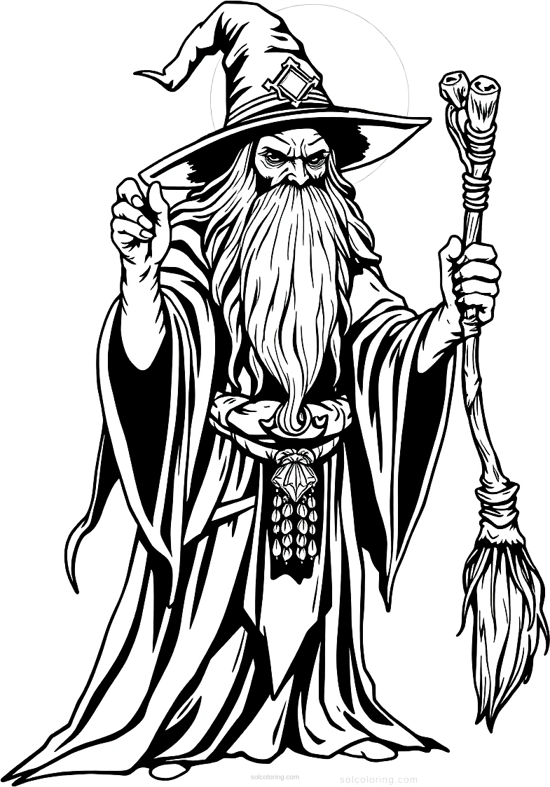 Witch Doctor coloring pages