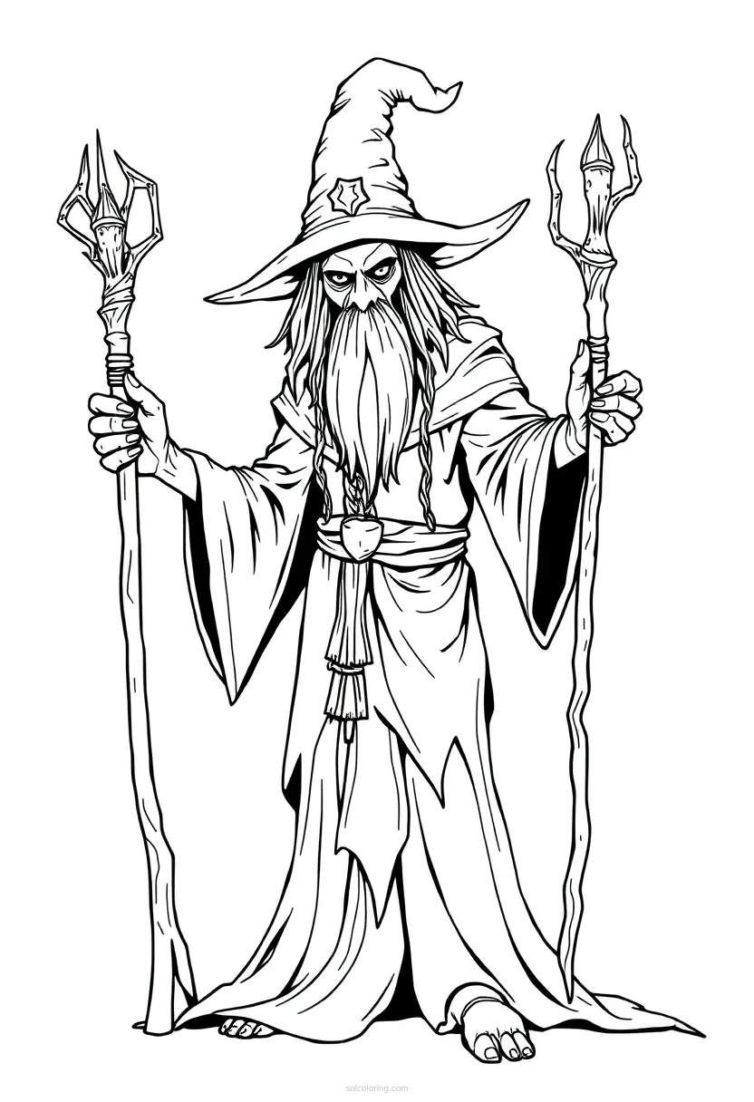 Witch Doctor coloring page for kids