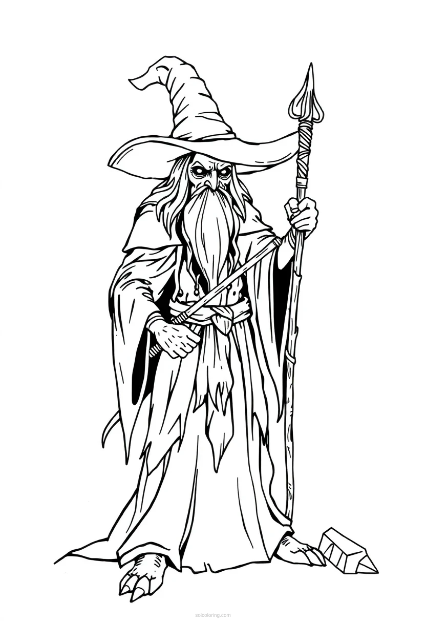 Witch Doctor coloring page for kids
