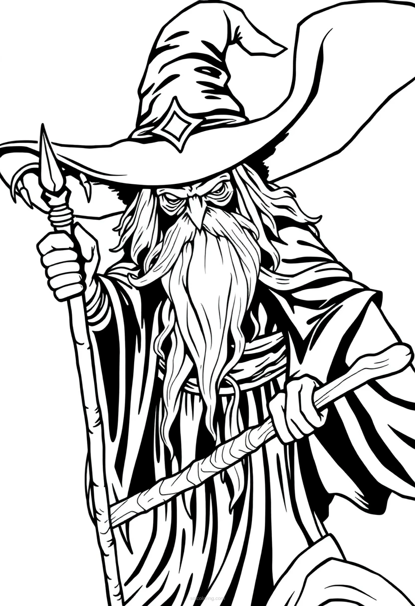 Witch Doctor coloring page for kids