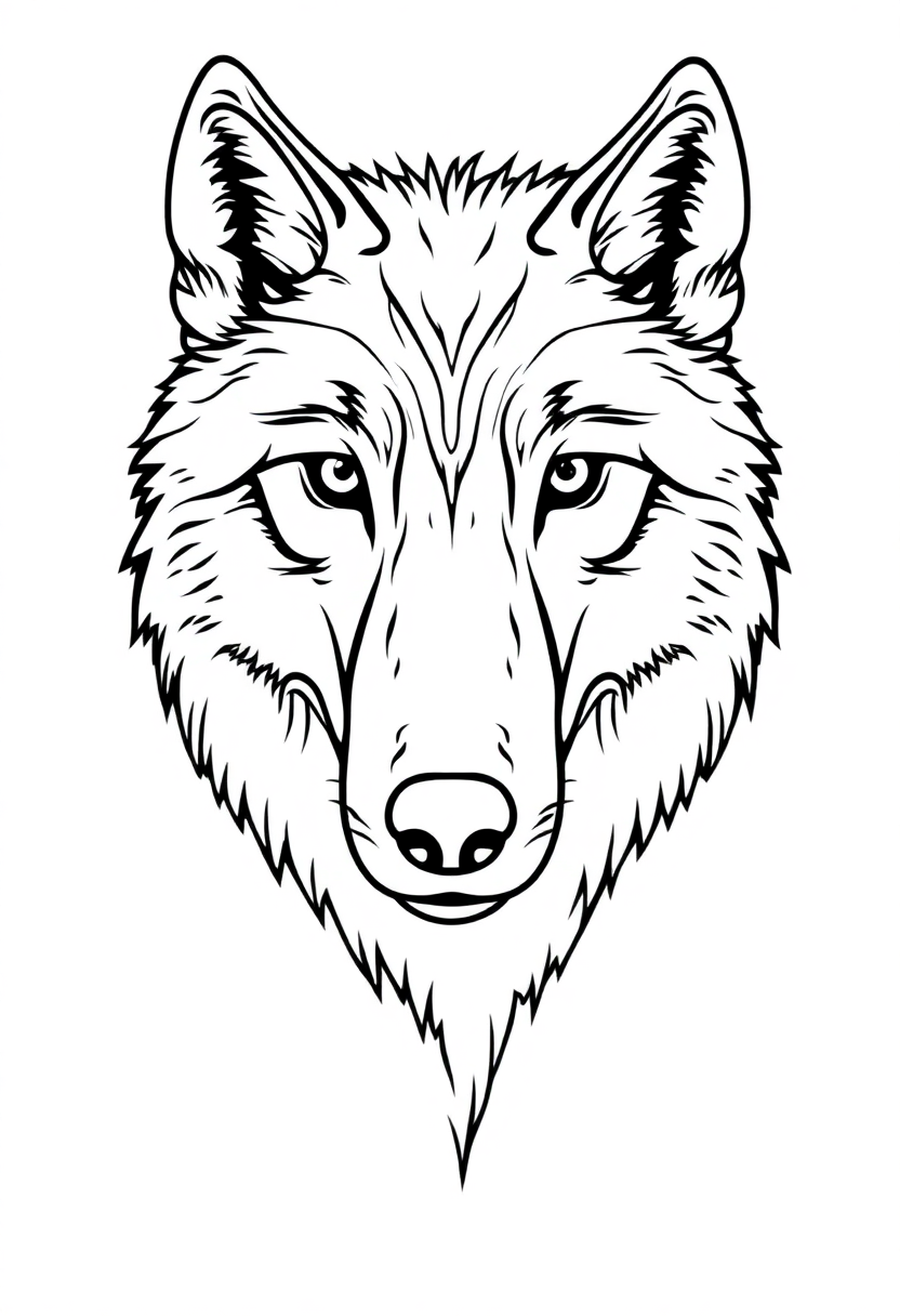 Wolf coloring pages