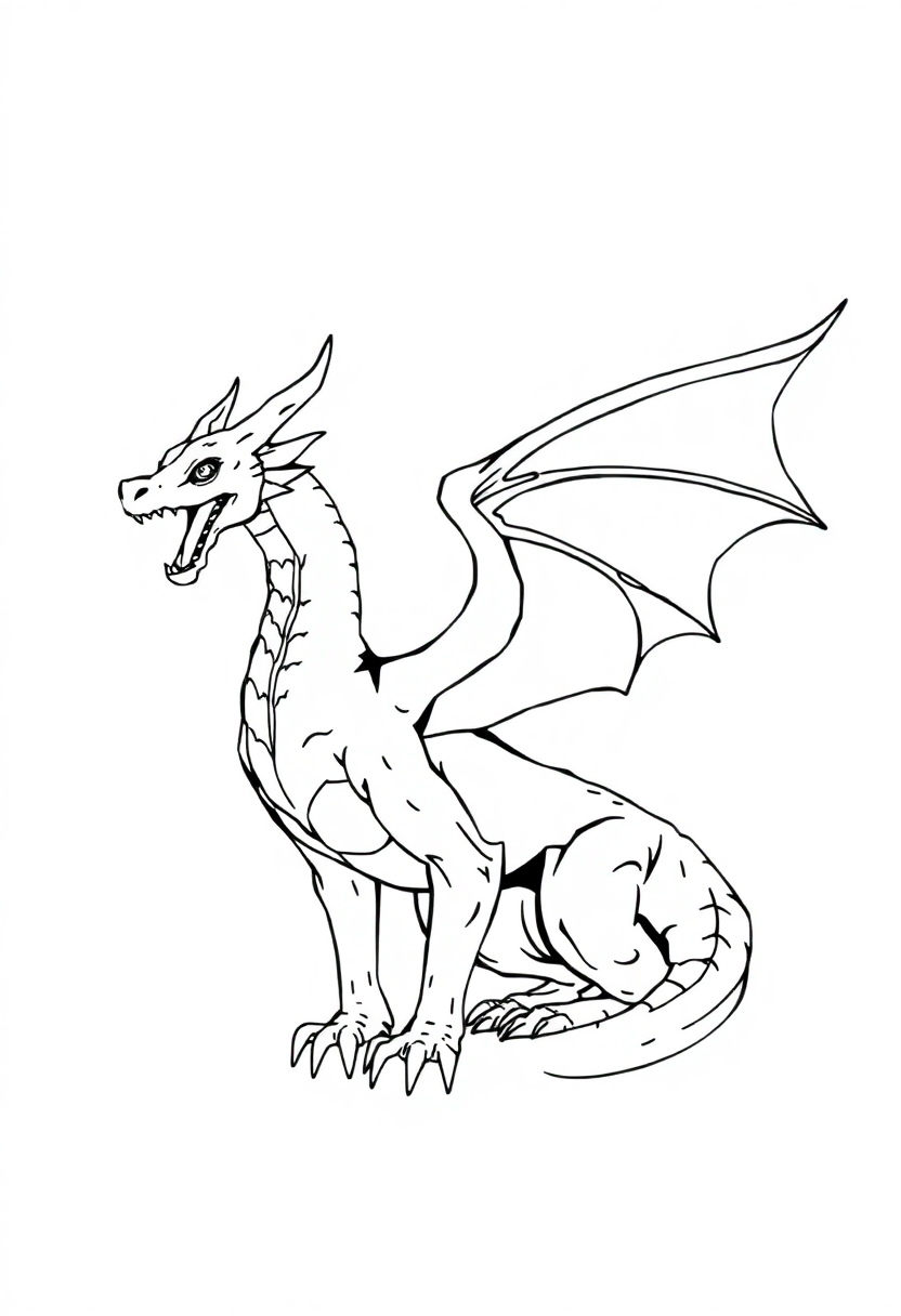 Wyvern coloring pages