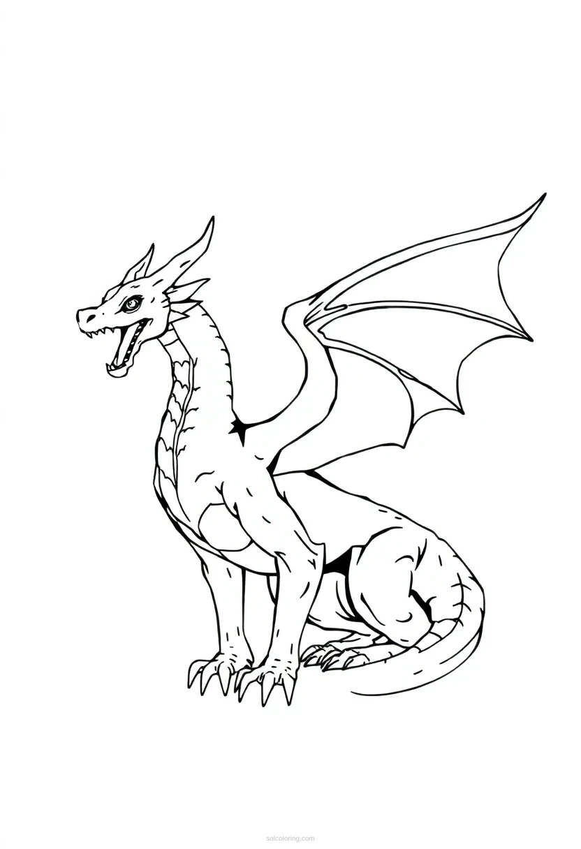 Wyvern coloring pages