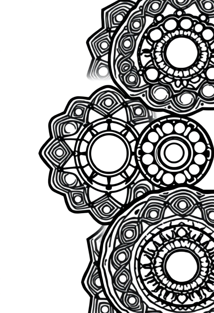 Zen Circle Patterns coloring page, free printable