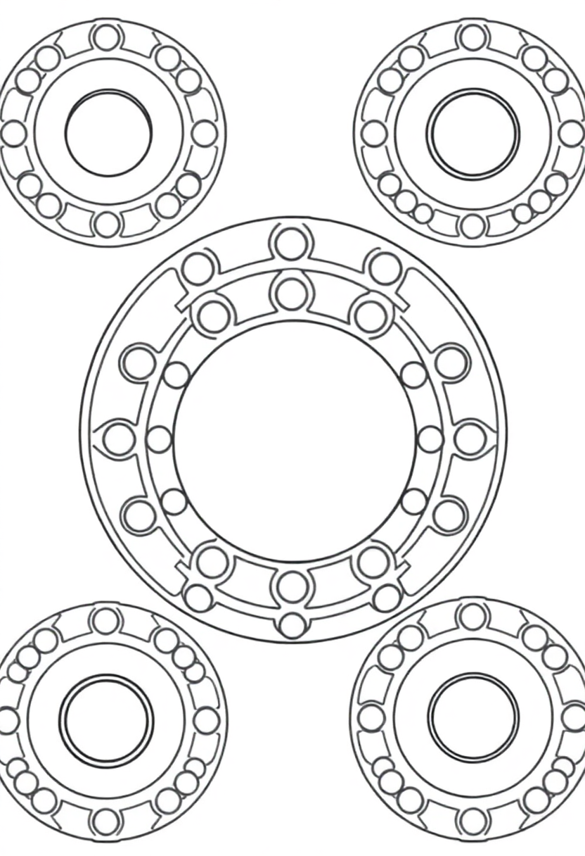 Zen Circle Patterns coloring page, free printable